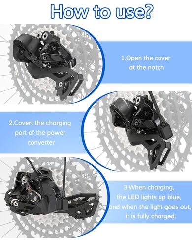 Replacement USB Charging Cable for Di2 EW-EC300, Compatible with Shimano 12-Speed Di2 Road Drivetrains - 1.5M/59inch (USB) in Kuwait
