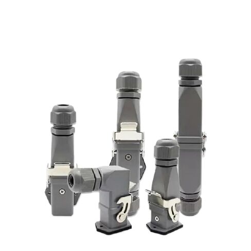 1pc Heavy Duty Connector 4/5/6/8 Core Pins Male Female Insert HDC-HA Rectangular Waterproof Industrial Aviation Socket(Al142208f-xrgyb) in Saudi Arabia