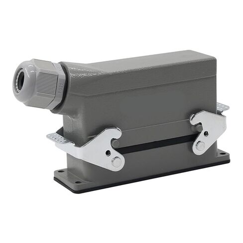 Rectangular Heavy Duty Connector HDC-HE-24 Aviation Industry Waterproof Socket Machine Tool 24 Pins Core 500V 16A(Top Connection) in Saudi Arabia