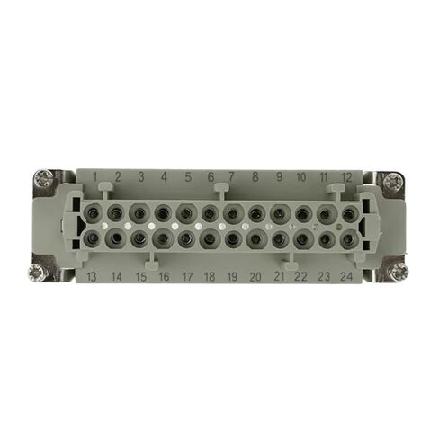 Rectangular Heavy Duty Connector HDC-HE-24 Aviation Industry Waterproof Socket Machine Tool 24 Pins Core 500V 16A(Top Connection) in Saudi Arabia