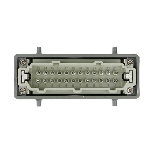 Rectangular Heavy Duty Connector HDC-HE-24 Aviation Industry Waterproof Socket Machine Tool 24 Pins Core 500V 16A(Top Connection) in Saudi Arabia
