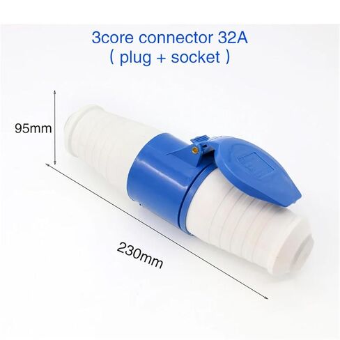 Waterproof Industrial Socket 3 core 4 5 Hole 32A Connector Aviation(4 Core Red) in Saudi Arabia