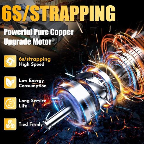 أداة ربط كهربائية لاسلكية لأشرطة PP/PET، شد قابل للتعديل 3500N، آلة ربط محمولة تعمل بالبطارية المزدوجة للكرتون والمنصات والتعبئة الصناعية in Kuwait