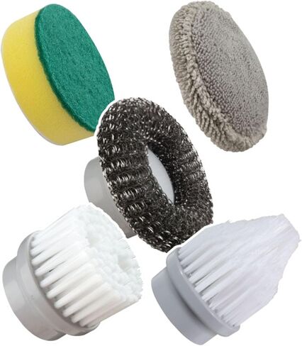 Horsepower Scrubber Complete 5-pack of Durable Premium Replacement Heads for Electric Spin Scrubber, AS SEEN ON TV in Kuwait