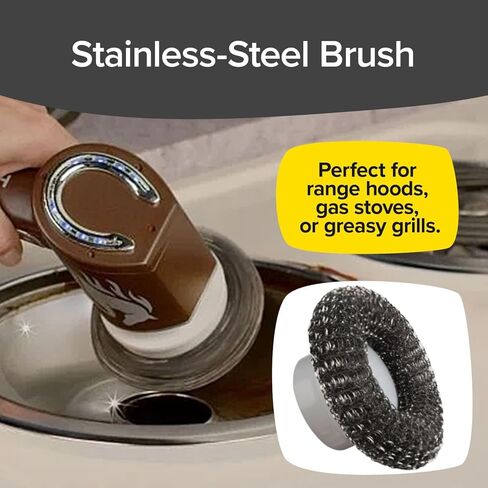 Horsepower Scrubber Complete 5-pack of Durable Premium Replacement Heads for Electric Spin Scrubber, AS SEEN ON TV in Kuwait