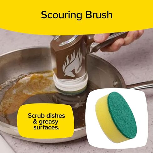 Horsepower Scrubber Complete 5-pack of Durable Premium Replacement Heads for Electric Spin Scrubber, AS SEEN ON TV in Kuwait