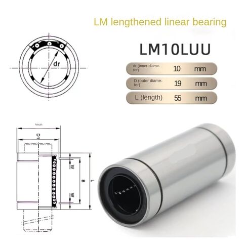 5/10PC Optical axis Linear Motion Bearing Extension LM6LUU LM8LUU LM10LUU 12 13 16 20 25 30 35 40 50LUU Sliding(LM20LUU 20x32x80,10PCS) in Saudi Arabia