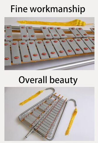 Glockenspiel Instrument - High Strength Aluminum Alloy Musical Bell Kit for Performance and Educational Use in Saudi Arabia