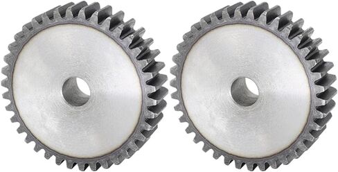 Spur Gear 2M-34T/35T/36T/37 T عملية Hole12mm عجلة التروس مادة فولاذية منخفضة الكربون ترس ترس الارتفاع الإجمالي 20 مم (36 T-Rough Hole-12mm) in Kuwait