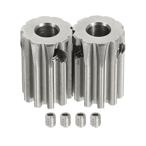 Uxcell 1 Mod 10T Spur Gear 6 مم، ترس ترس من الفولاذ المقاوم للصدأ 304، زاوية ضغط 20 درجة، لحامل Spur وRC Model Car أو Motor DIY in Saudi Arabia