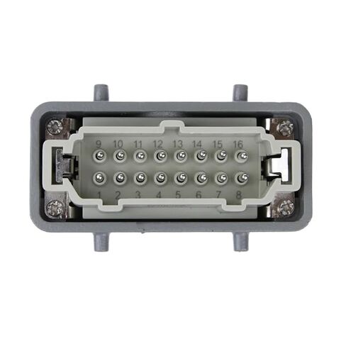 Heavy Duty Connector 16 Core Pins HDC-HE-16 Aviation Industry Waterproof Power Distribution Cabinet Socket 500V 16A(Top Connection) in Saudi Arabia