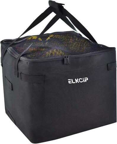 Portable Pickleball & Tennis Ball Hopper - Pickleball Collector Retriever Basket Carrier Gatherer Picker Container for Picking and Storage Training Tool for Ball in Kuwait