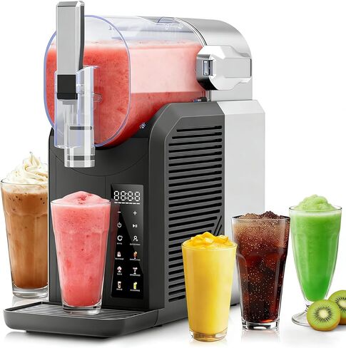 آلة سلاشي، صانعة المشروبات المجمدة سعة 2 لتر/68 أونصة وآلة مارجريتا مع 6 إعدادات مسبقة وشاشة LED، لا حاجة إلى آلة سلاشي للمنزل والحفلات in Kuwait