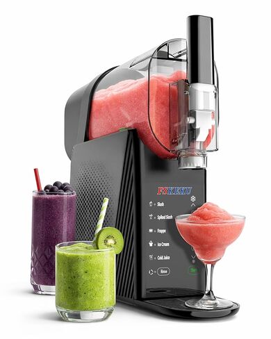 آلة صنع سلاشي 85 أونصة للمنزل، آلات سلاشي لا تحتاج إلى ثلج مع 5 إعدادات مسبقة، تنظيف تلقائي، مارغريتا مجمدة، كوكتيلات، فرابيه، عصائر، ميلك شيك، هدايا حفلات الصيف in Kuwait
