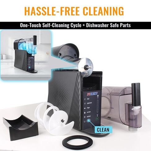 آلة صنع سلاشي 85 أونصة للمنزل، آلات سلاشي لا تحتاج إلى ثلج مع 5 إعدادات مسبقة، تنظيف تلقائي، مارغريتا مجمدة، كوكتيلات، فرابيه، عصائر، ميلك شيك، هدايا حفلات الصيف in Kuwait