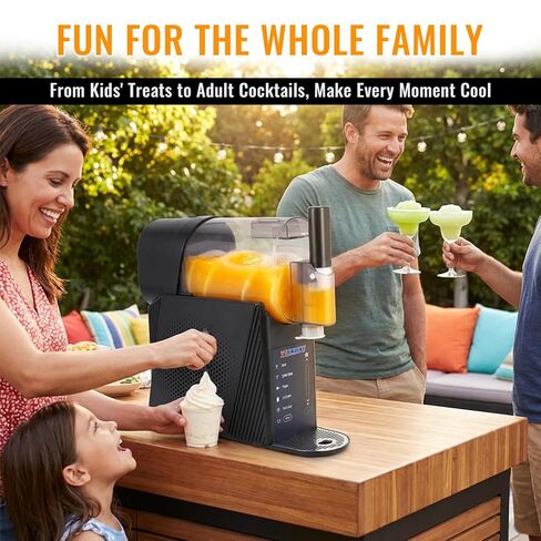 آلة صنع سلاشي 85 أونصة للمنزل، آلات سلاشي لا تحتاج إلى ثلج مع 5 إعدادات مسبقة، تنظيف تلقائي، مارغريتا مجمدة، كوكتيلات، فرابيه، عصائر، ميلك شيك، هدايا حفلات الصيف in Kuwait