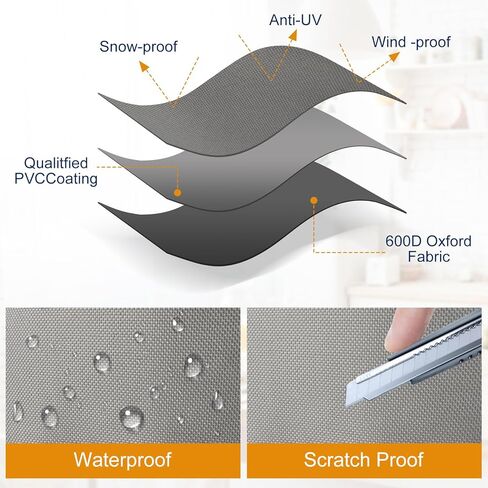 غطاء غبار آلة Slushie لصانع المشروبات المجمدة Ninja Slushie، غطاء غطاء آلة Slushie سميك مقاوم للماء مع نافذة مرئية وجيوب متعددة، متوافق مع Ninja SLUSHI FS299/FS301C/FS30 (رمادي) in Kuwait