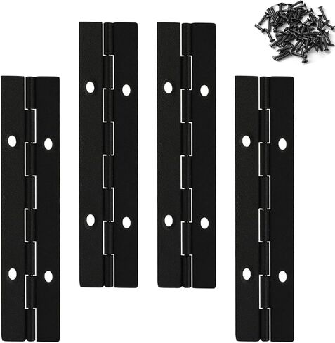 4PACK 4INCH Silver Continuous &Piano Hinge 0.05" Thickness/1.2" Open Width Heavy Duty Continuous Hinge with Holes for Cabinet Door Cases Woodworking Include Screws in Saudi Arabia