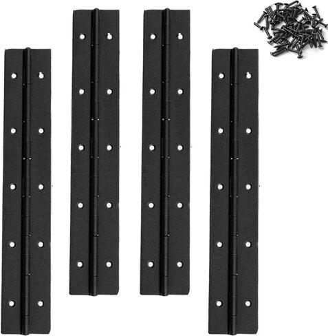 4PACK 4INCH Silver Continuous &Piano Hinge 0.05" Thickness/1.2" Open Width Heavy Duty Continuous Hinge with Holes for Cabinet Door Cases Woodworking Include Screws in Saudi Arabia