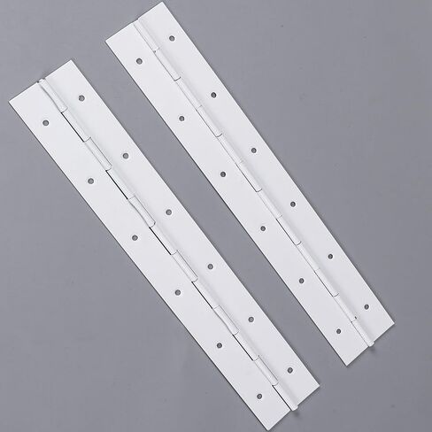 2PACK 12INCH White 304 Stainless Steel Piano Hinges,Heavy Duty 0.05-Inch Thick Continuous Hinges,2-Inch Open Width,Ideal for Modern Cabinet Doors, Display Cases & Furniture Hardware (12INCH) in Saudi Arabia