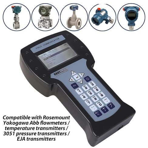 475 جهاز اتصال ميداني HART، جهاز اتصال بروتوكول HART محمول مع كابل مقاطع التمساح، يناسب جهاز Abb Rosemount Yokogawa EJA مقياس الجريان ومستشعر درجة الحرارة وجهاز إرسال الضغط والمعاير الميداني in Kuwait