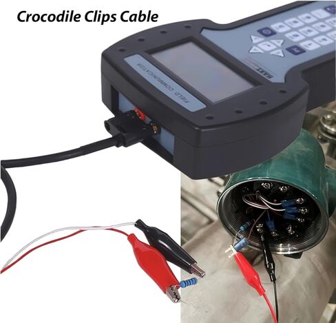 475 جهاز اتصال ميداني HART، جهاز اتصال بروتوكول HART محمول مع كابل مقاطع التمساح، يناسب جهاز Abb Rosemount Yokogawa EJA مقياس الجريان ومستشعر درجة الحرارة وجهاز إرسال الضغط والمعاير الميداني in Kuwait