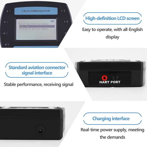 YJINGRUI Handheld Field Communicator, HART 475 Smart Transmitter with Communication Cable and Operation Manual for Pressure/Displacer Level Transmitter, Vortex/Target Flowmeter in Kuwait