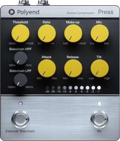 Polyend Press Analog Stereo Compressor Pedal in Kuwait