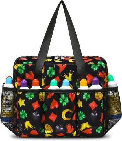 Bingo Bag with Pockets for Daubers Dabbers Dotters Bingo Stuff Supplies for Players (Black) in Kuwait
