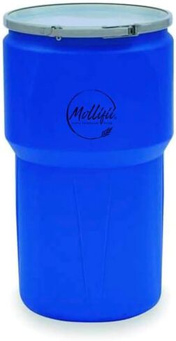 Open Head Transport Drum, Polyethylene, 14 gal, Unlined, Blue, Mfr: 1610MBGF-A in Saudi Arabia