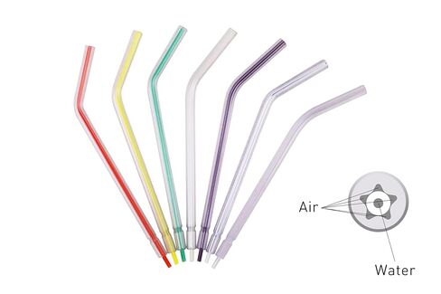 Premium Disposable Air Water Syringe Tips Clear Tube with Colored Core Dual Channel Design Universal Fit for Standard Dental Syringes 250 Count in Saudi Arabia