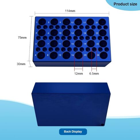 كتلة تبريد من الألومنيوم - 24 بئرًا + 36 بئرًا لمبرد أنابيب PCR، 24 بئرًا لأنابيب الطرد المركزي سعة 1.5 مل / 2 مل و36 بئرًا لأنابيب PCR سعة 0.2 مل in Kuwait