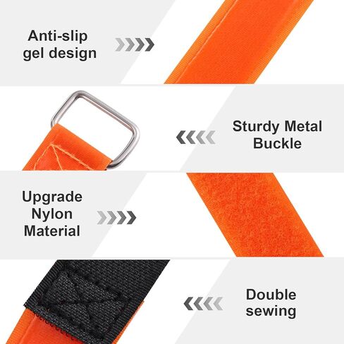 Zacro Bike Rack Straps, 2/4 PCS Adjustable Bike Wheel Strap with Upgraded Gel Grip & Stonger Metal Buckle, 24/31.5 Inches Anti-Slip Bicycle Tire Stabilizer Strap in Kuwait