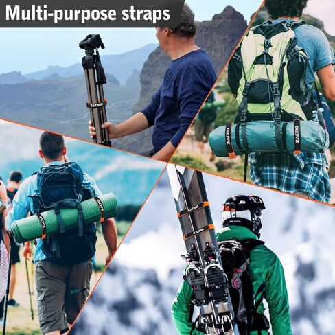 Zacro Bike Rack Straps, 2/4 PCS Adjustable Bike Wheel Strap with Upgraded Gel Grip & Stonger Metal Buckle, 24/31.5 Inches Anti-Slip Bicycle Tire Stabilizer Strap in Kuwait