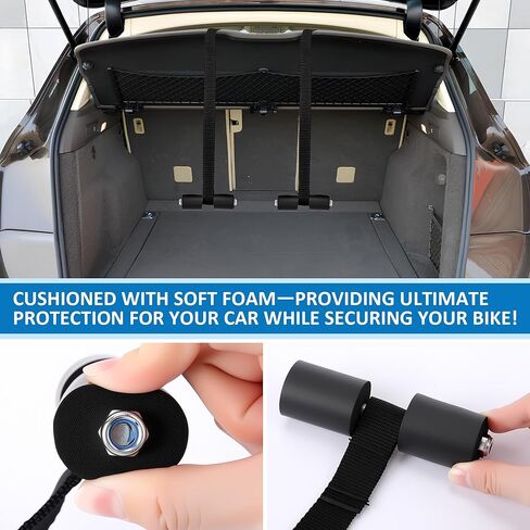 Bike Rack Straps Replacement Compatible with Saris Trunk Mount Bike Racks Compatible with Bones, Bones EX, Guardian Soft Rubber Bumpers Accessories Protect Hatchback & SUV in Saudi Arabia