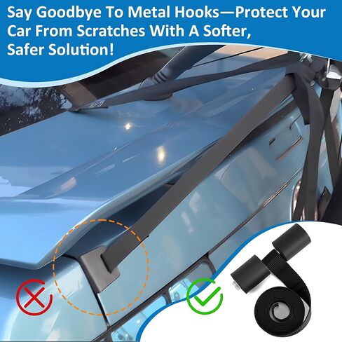 Bike Rack Straps Replacement Compatible with Saris Trunk Mount Bike Racks Compatible with Bones, Bones EX, Guardian Soft Rubber Bumpers Accessories Protect Hatchback & SUV in Saudi Arabia