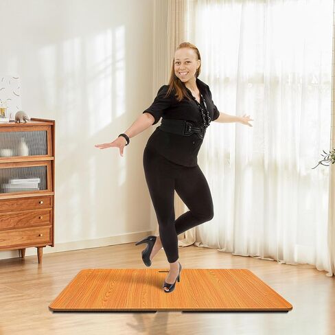 Tap Dance Floor, Portable Dance Floor, Professional Tap Board for Tap Dancing, Cushioned Base Dance Practice Floor, 47'' x 27'' in Saudi Arabia