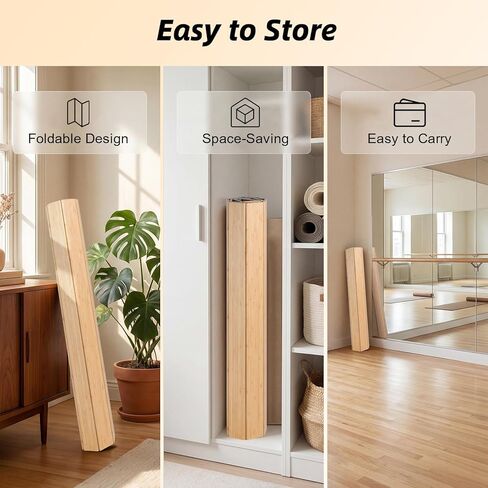 Tap Dance Board Floor,Portable Tap Board 47.8 x 38.5 Inch,Bamboo Tap Board for Tap Dancing, Tap Dance Practice for Home,Outdoor in Kuwait