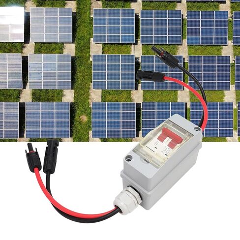 Solar Panel Disconnect Switch, 500V 32A DC Miniature Circuit Breaker with PV Connector and IP65 Waterproof Box for Outdoor PV or AC Stystem in Kuwait
