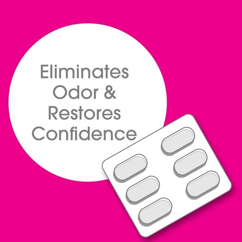 علاج رائحة المهبل من في إتش إيسنشيالز - تحاميل مهبلية متوازنة لدرجة الحموضة - 6 أقراص مع أداة توزيع، أبيض in Kuwait