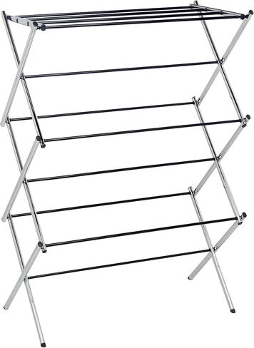 Amazon Basics Foldable Portable Clothes Drying Rack for Indoor Air Drying, Collapsible Design, 14.5" D x 29.5" W x 41.8" H, White in Saudi Arabia