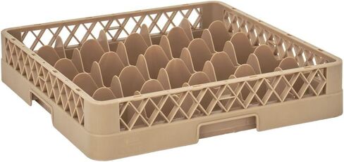 Kratos Full Size Flatware Rack with Open Sides |Polypropylene Warewashing Rack for Commercial Dish Washers | 19.5" x 19.5" x 4"| Built in Handles | Stackable | NSF in Saudi Arabia