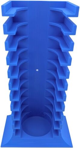 Petri Dish Holder Tower – 11-Slot Vertical Rack for 90 mm Plates – Space-Saving Lab Organizer for Microbiology & Research Benches – Durable Polymer Construction – Made in USA in Saudi Arabia