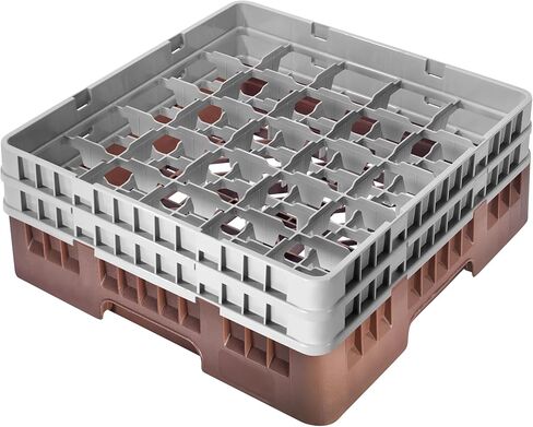 Commercial Cup Rack 25 Compartments with 2 Extenders Plastic Stemware and Tumbler Glass Rack Full, Soft Heavy-Duty Countertop Organizer for Restaurants, Bars & Cafes Space-Saving in Saudi Arabia