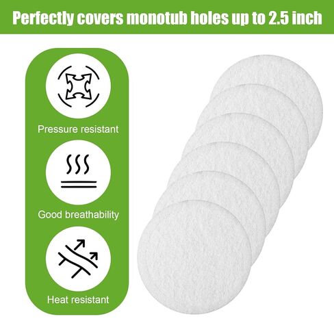 24pcs 2.5 Inch Monotub Adhesive Filter Disks, 0.12 Inch Thick Mushroom Filter Pads Monotub Filtration Pad Replacement Mushroom Growing Supplies in Saudi Arabia