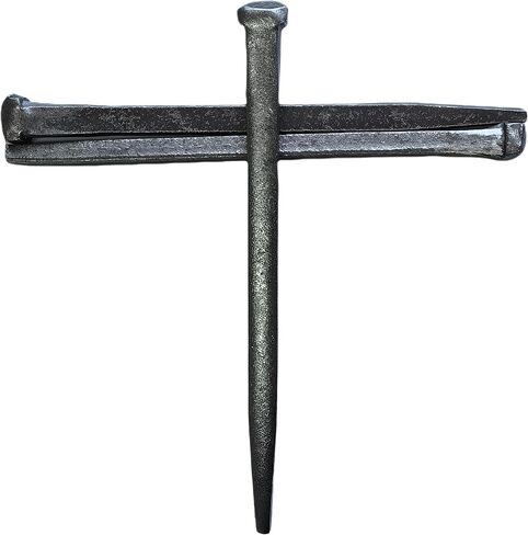 FaithHopeLove 3 عبوات من مسامير الصلب مقاس 6.3 بوصة - نسخة طبق الأصل من الحديد الروماني الأصلي لديكور المنزل المسيحي، وعيد الفصح، وعيد الميلاد (معدن فولاذي، رمز ديني) in Kuwait