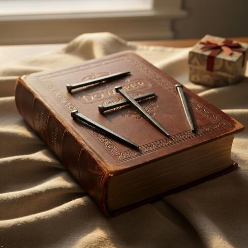 FaithHopeLove 3 عبوات من مسامير الصلب مقاس 6.3 بوصة - نسخة طبق الأصل من الحديد الروماني الأصلي لديكور المنزل المسيحي، وعيد الفصح، وعيد الميلاد (معدن فولاذي، رمز ديني) in Kuwait