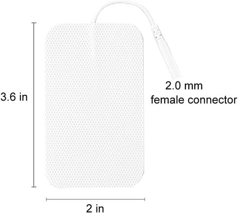 24 Pieces LOVMAYZ DL Self-Adhesive Electrode TENS Unit Replacement Cutaneous Electrode Pads,Reusable Electrodes, Sticky, Compatible with AUVON, TENS 7000 and Other TENS/EMS Devices in Kuwait