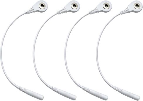 4 Pcs Electrode Lead Wire Adapters, Convert 2mm Pin to 3.5mm Snap - Compatible with TENS, EMS, IF Units in Kuwait