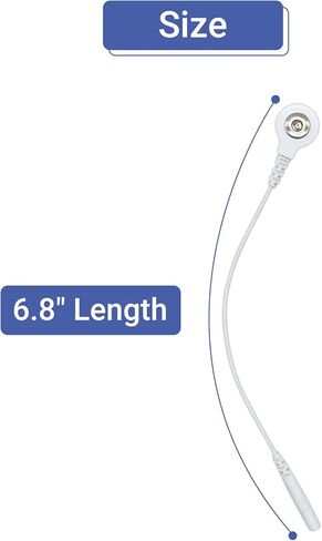 4 Pcs Electrode Lead Wire Adapters, Convert 2mm Pin to 3.5mm Snap - Compatible with TENS, EMS, IF Units in Kuwait